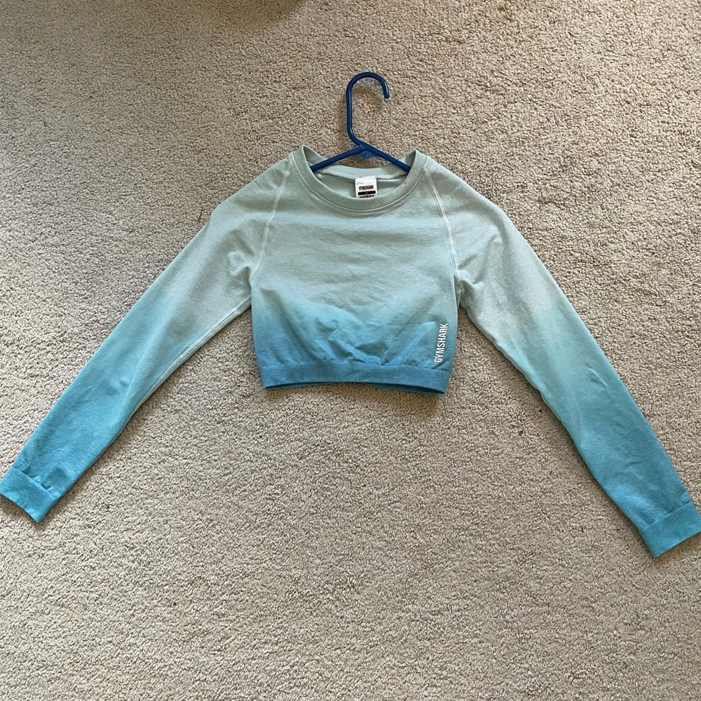 Gymshark Blue Ombré Athletic Top